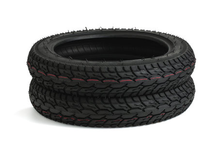 Tubeless tires, electric bikes with aggressive tread pattern designed tires, have deep grooves and...