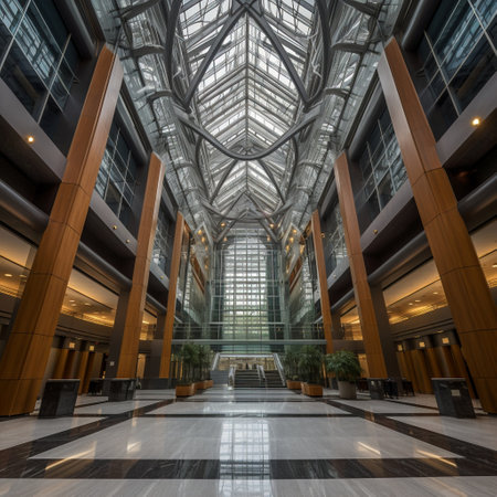 Office Building Lobbyの写真素材