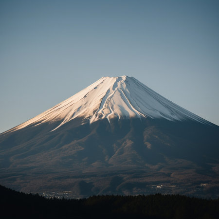 Mount Fuji Iconic Photograph of a Stunning Mountain in Japanの素材