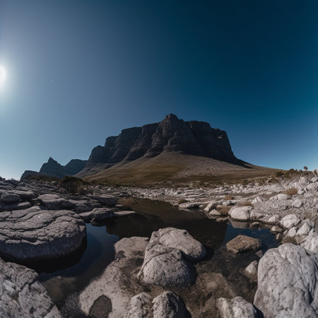 Stunning African Scenery with Iconic Table Mountainの素材