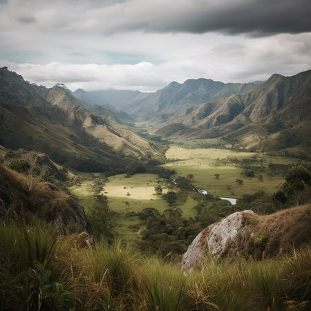 Baliem Valley Majestic Mountains and Unique Cultureの素材