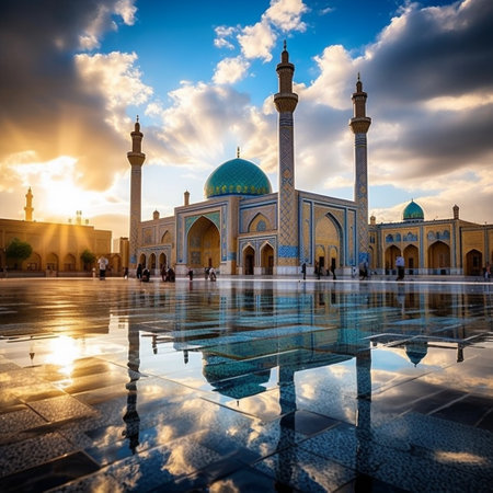 Immerse yourself in the captivating cityscape of Tashkent, Uzbekistan, where ancient charm and modern marvels coexist in a mesmerizing fusion. This prompt invites you to create an image that encapsulates the essence of this vibrant capital, showcasing the juxtaposition of the past and the present. Whether you choose to depict the majestic Quran manuscripts of HastImam Square beneath a technologically advanced skyscraper or capture the bustling Chorsu Bazaar with its colorful traditional crafts and spices contrasted against a sleek contemporary restaurant, the goal is to ignite a multitude of reactions - from awe and wonder to curiosity and intrigue. Let your imagination run wild and bring Tashkent's rich history and vibrant modernity to life in a single captivating image!の素材