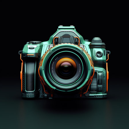 Get ready to be captivated by the futuristic and innovative concept of this unique camera equipment design. Inspired by the title 'Beyond the Frame: Captivating Perspectives,' this artwork showcases a clean, modern, and visually appealing art style that is sure to attract attention on microstock sites. The camera equipment is portrayed in an unconventional way, featuring striking angles, vibrant colors, and intriguing details that highlight its cutting-edge functionality.の素材