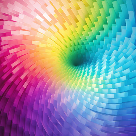 Immerse yourself in the mesmerizing beauty of the 'Infinite Spectrum: A Gradient Spectrum Stretching to Infinity.' This eye-catching image showcases a vibrant gradient pattern that starts with warm and vibrant colors, seamlessly blending into cool and icy tones. The colors cascade and transition smoothly, creating an illusion of an endless stretch to infinity. With its clean and minimalistic design, the art style allows the vibrant gradient to take center stage, captivating viewers and drawing attention on microstock sites. This visually striking image is a highly desirable asset for various creative projects.の素材