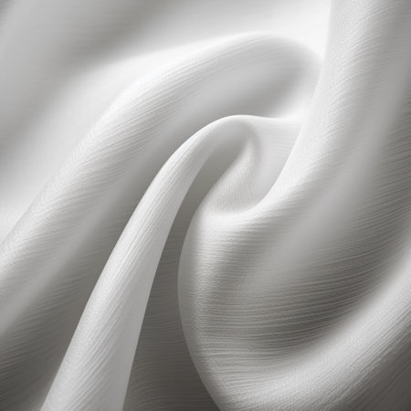 Immerse yourself in the captivating beauty of linen fabric with this close-up macro shot. The image showcases the richness and intricacy of the fabric texture, conveying a sense of serenity and harmony. The delicate folds, fine threads, and distinct patterns of linen are beautifully highlighted, inviting viewers to appreciate its mesmerizing beauty. The image experiments with different lighting techniques to enhance the texture's depth, creating a symphony of colors and tones. Experience the elegance and sophistication of linen fabric in a unique and captivating way.の素材