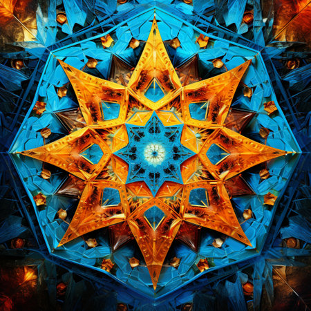 Transport viewers into a world where satellite views intertwine, forming vibrant kaleidoscopic patterns with awe-inspiring Earthscapes, celestial objects, and cosmic events. This mesmerizing image showcases the beauty and vastness of space, evoking a sense of wonder and exploration.の素材