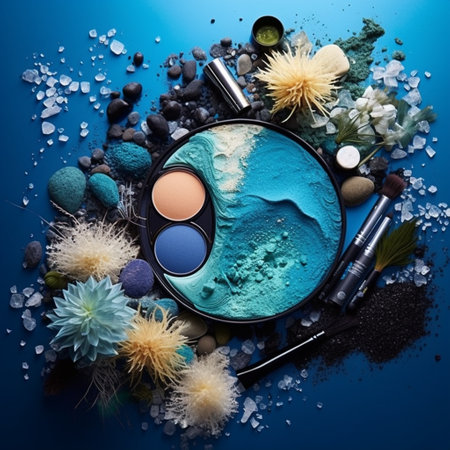 Get ready to dive into the depths of the ocean with the Oceanic Odyssey Makeup Palette. This vibrant and mesmerizing palette is inspired by the breathtaking beauty of the sea. Featuring cool-toned and aquatic shades, this palette will transport you to an enchanting underwater world. With shimmering blues, iridescent greens, and glistening pearlescent finishes, create stunning makeup looks that mirror the play of light on the ocean's surface. From glamorous evening looks to trendy everyday styles, this versatile palette offers a range of shades suitable for any occasion. Dive into a makeup adventure and unleash your creativity with the Oceanic Odyssey Makeup Palette!の素材