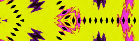 Abstract Yellow 3d box background. Beautiful kaleidoscope seamless pattern. Multicolor mosaic...