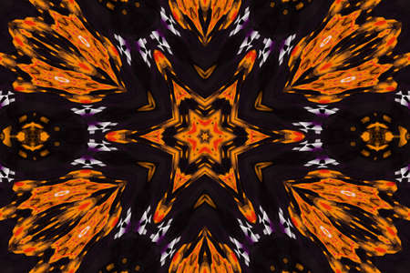 Royal golden Creative pattern with symmetric geometric ornament. Ornamental mosaic texture....