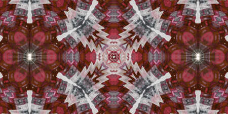 Maroon and white Colorful seamless triangle patchwork pattern. Abstract hand drawn art, stylized...