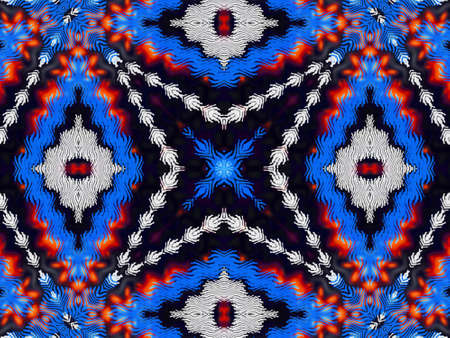 Abstract Blue and white Stylized Backdrop. Seamless Tie Dye Texture. Watercolor Background Drawing....
