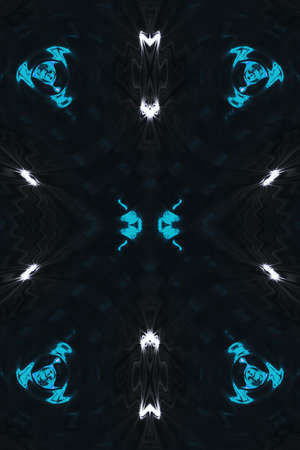 Aqua stars Abstract American Stylized Backdrop. Seamless Tie Dye Texture. Watercolor Background...