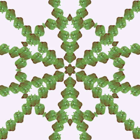 Fractal green doted abstract background. Light effects. Neon glow. Festive decoration. Colorful...