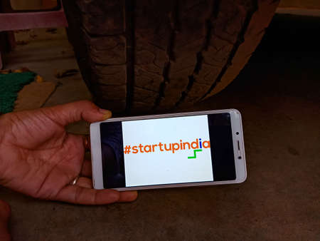 DISTRICT KATNI, INDIA - MAY 28, 2020: startup india yojana, Indian Government scheme for country...