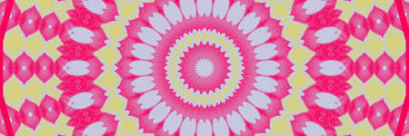 Beautiful illustration. Bright flower. Abstract kaleidoscope pattern. pattern for design.