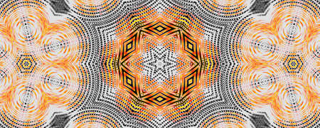 Abstract golden kaleidoscope background. Beautiful multicolor kaleidoscope texture. Unique...