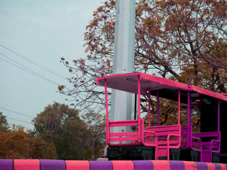 Purple color kids train presented with zebra block on down picture frame