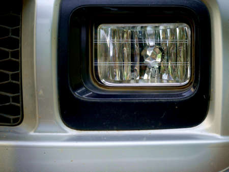 Car head light side view presented for texture background.