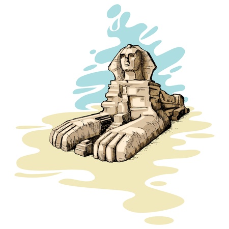 The Great Sphinxのイラスト素材