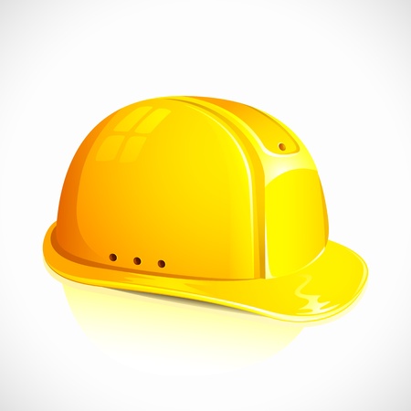 vector illustration of hardhat against white backgroundのイラスト素材