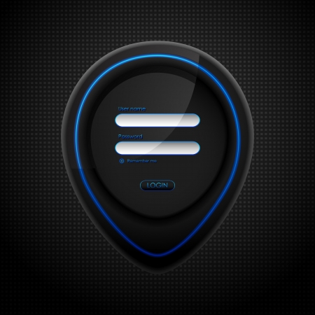 Login Pageのイラスト素材