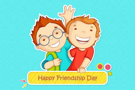 Friendship Day greetingのイラスト素材