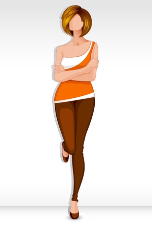 Modern Ladyのイラスト素材