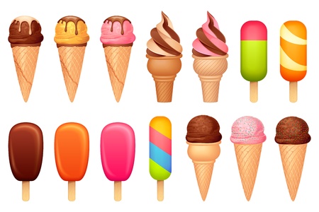 Ice Cream Collectionのイラスト素材