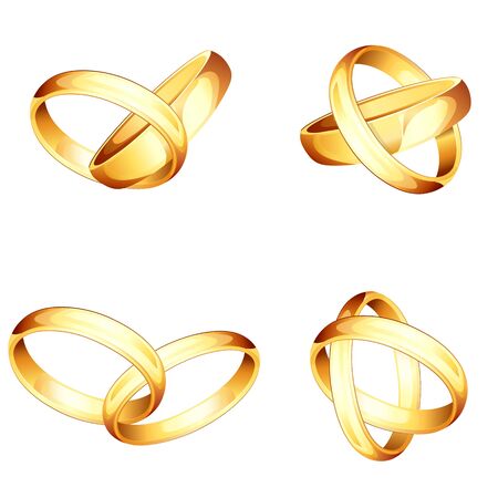 Collection of Engagement RIngのイラスト素材