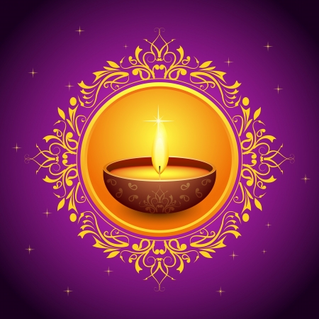 Holy Diya for Festivalのイラスト素材