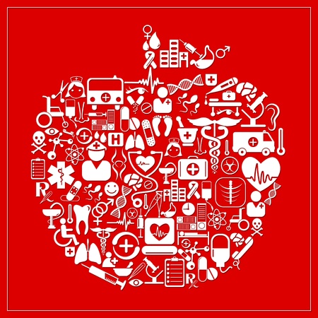 Healthy Appleのイラスト素材