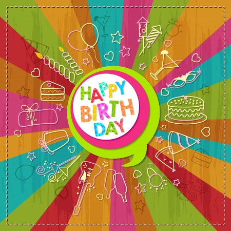 Happy Birthdayの写真素材