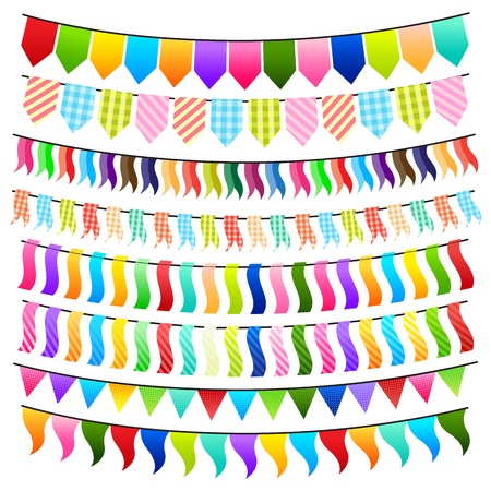 Colorful Buntingのイラスト素材