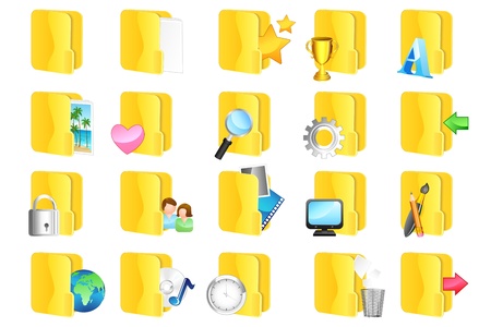 Folder Applicationのイラスト素材
