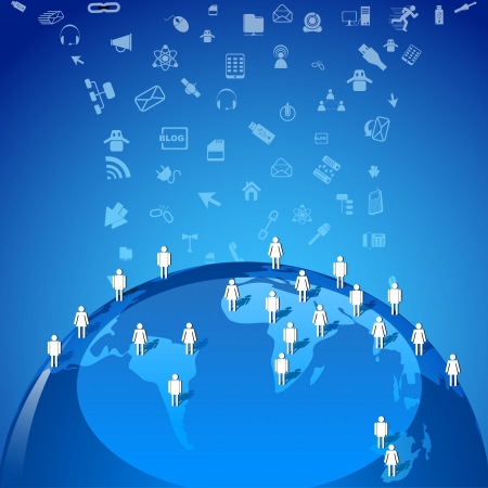 Global Networkingのイラスト素材
