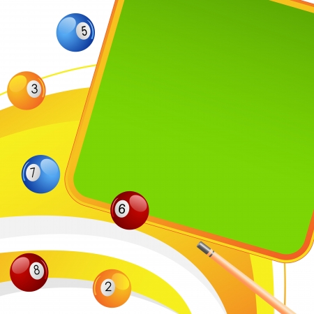 Colorful Snooker Ballのイラスト素材