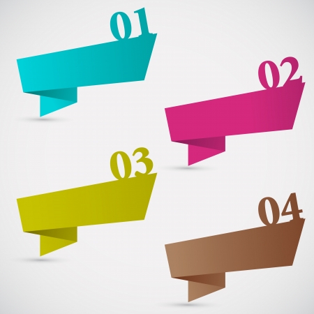 vector illustration of colorful chat bubble for different optionsのイラスト素材