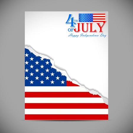 Fourth of July American Independence Dayのイラスト素材