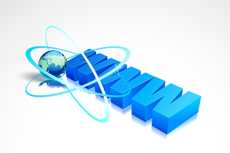 WWW with Earthのイラスト素材