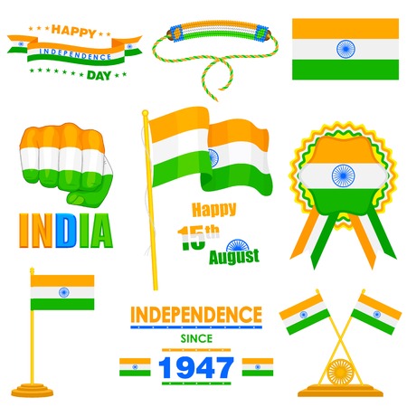 Object on India Independence day themeのイラスト素材