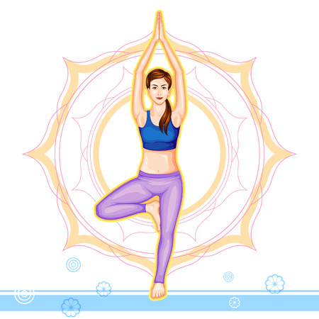 International Yoga Dayのイラスト素材