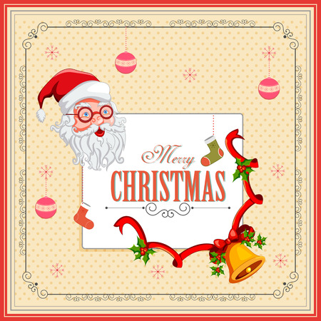 Merry Christmas holiday festival greeting backgroundのイラスト素材