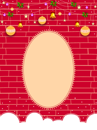 Merry Christmas holiday festival greeting backgroundのイラスト素材