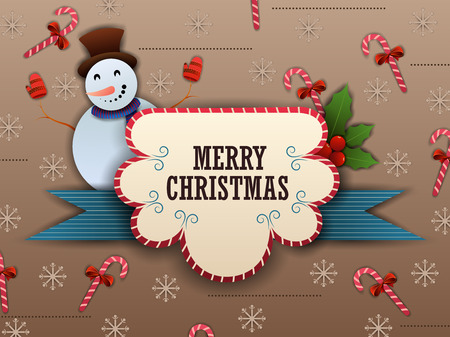 Merry Christmas and Happy New Year seasonal greetings backgroundのイラスト素材