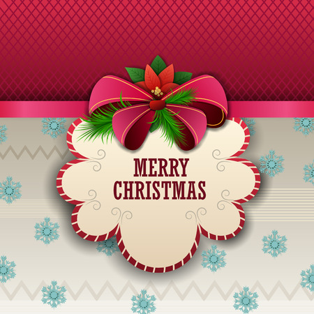 Merry Christmas and Happy New Year seasonal greetings backgroundのイラスト素材