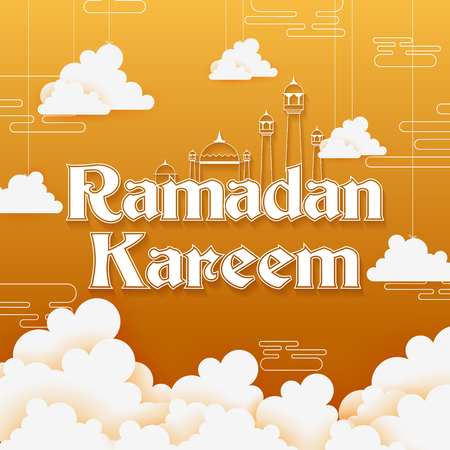 Lamp for Ramadan Kareem Greetings for Ramadanのイラスト素材