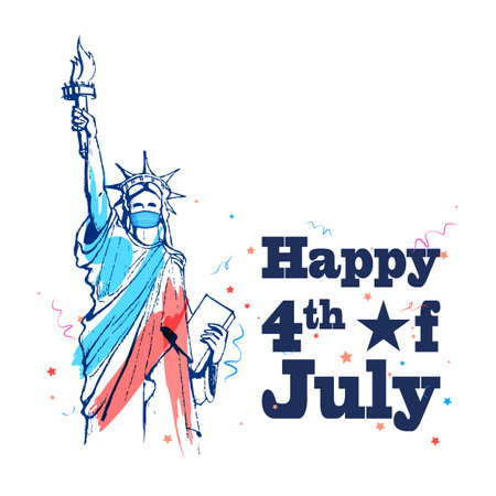 background for Fourth of July American Independence Dayのイラスト素材