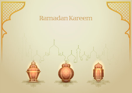 Ramadan Kareem Greetingsのイラスト素材