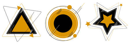 Abstract Background element for broucher template, banner, business presentation designのイラスト素材