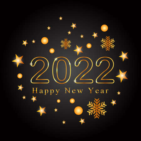 Seasons greetings background for Happy New Year 2022